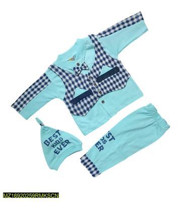 4Pcs Unisex Cotton Printed Shirt And Trouser Set