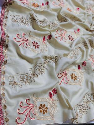 Women's Swiss Embroidered Shawl