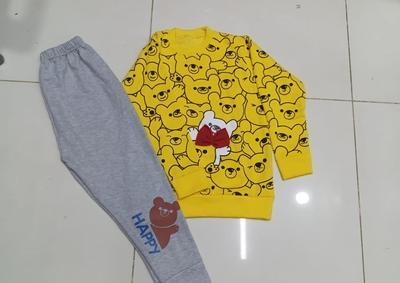 2 Pcs Boy's Cotton Printed Tracksuit