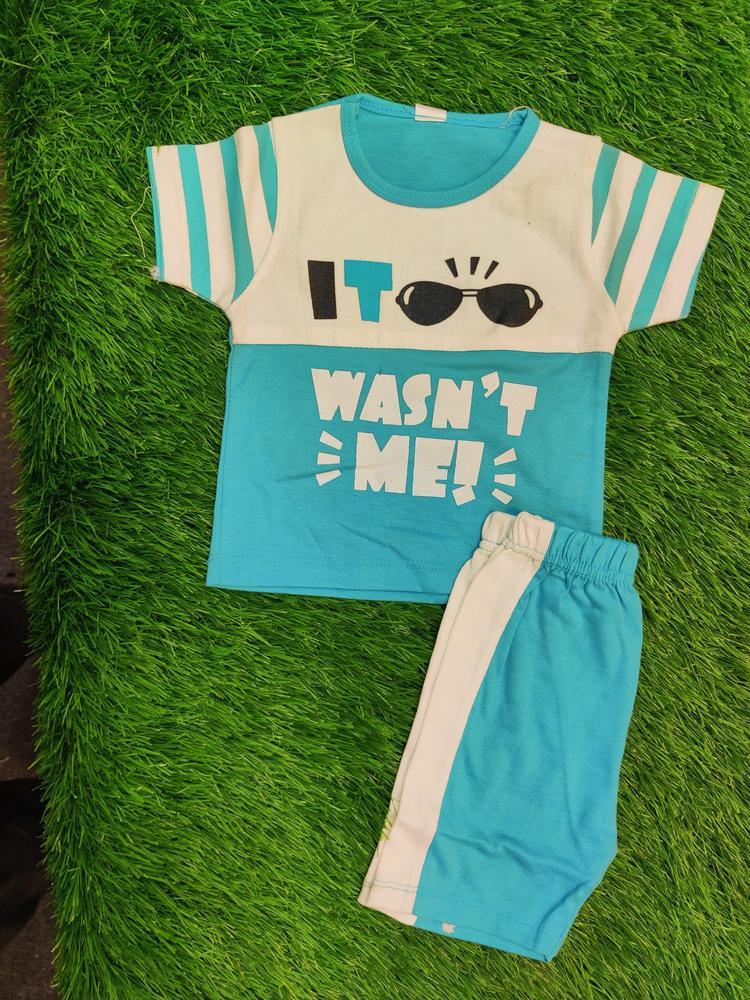 Baby Boy's Blended T-Shirt And Knicker Set