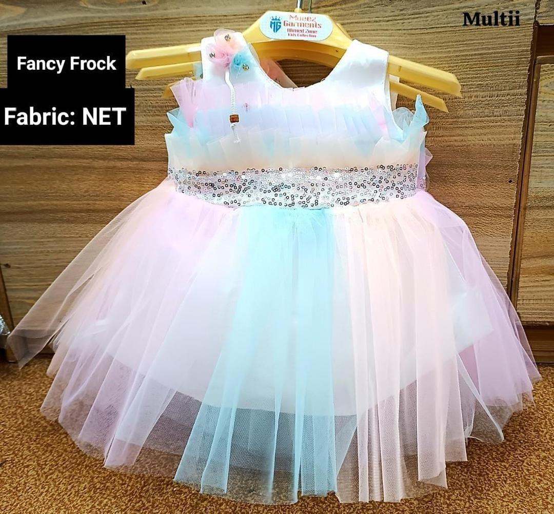 Baby Girl Net Frock And Trouser Set