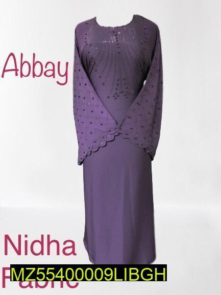 Women's Stitched Nidha Embroidered Abaya