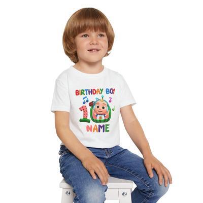 1 Pc Unisex Cocomelon Birthday Cotton Printed T-Shirt