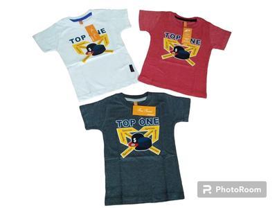 Boy's Stitched Jersey Printed T-Shirt -Pack Of 3