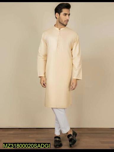 Men's Unstitched Cotton Plain Suit