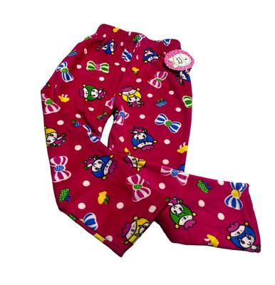 1 Pcs Boy's Stitched Velvet Printed Night Trouser