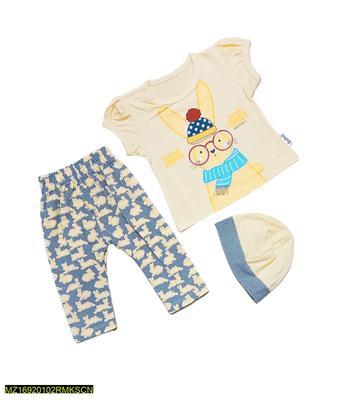 Baby Girl's Cotton Shirt And Trouser Set