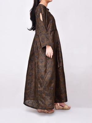 2 Pcs Women's Stitched Silk Printed Maxi