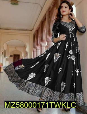 3 Pcs Women's Stitched Linen Printed Maxi