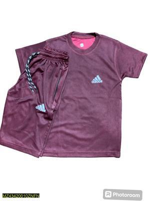 Kid's Polyester T-Shirt And Knicker Set