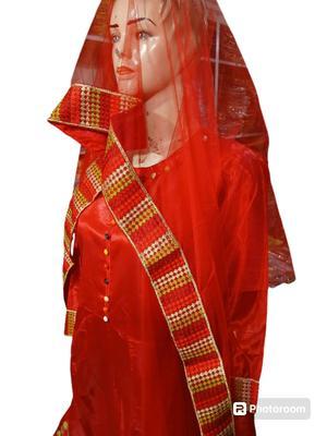 3 Pcs Women's Stitched Katan Silk Embroidered 3 Pcs Maxi Suit