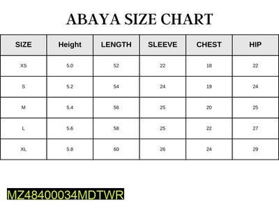 2 Pcs Women's Stitched Nidah Abaya