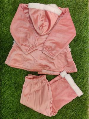 Baby Girl Velvet Shirt And Trouser Set