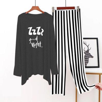 2 Pcs Stitched Sleepwear For Women