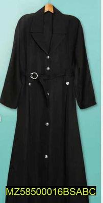 1 Pc Women's Stitched Nida Coat Style Abaya