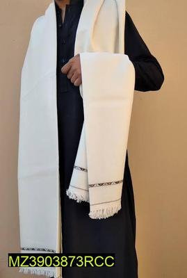 1 Pc Men's Woolen Plain Shawl