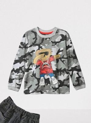 1 Pc Boy's Stitched Jersey Printed Full Sleeves Shirt