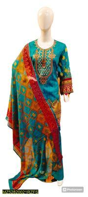 3 Pcs Women's Stitched Lawn Embroidered Suit