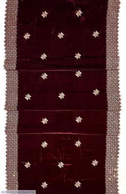 Women's Velvet Embroidered Border Shawl