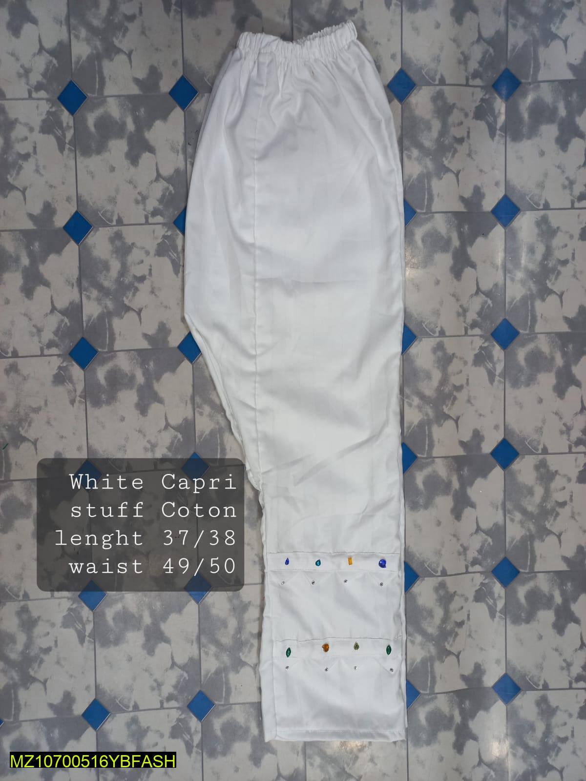 Cotton Capri Trouser