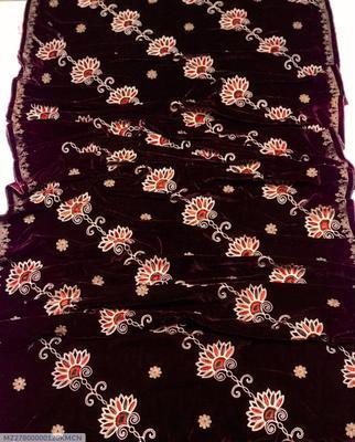 Women's Velvet Embroidered Shawl