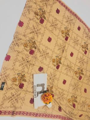 1 Pc Women's Stitched Swiss Lawn Embroidered Dupatta