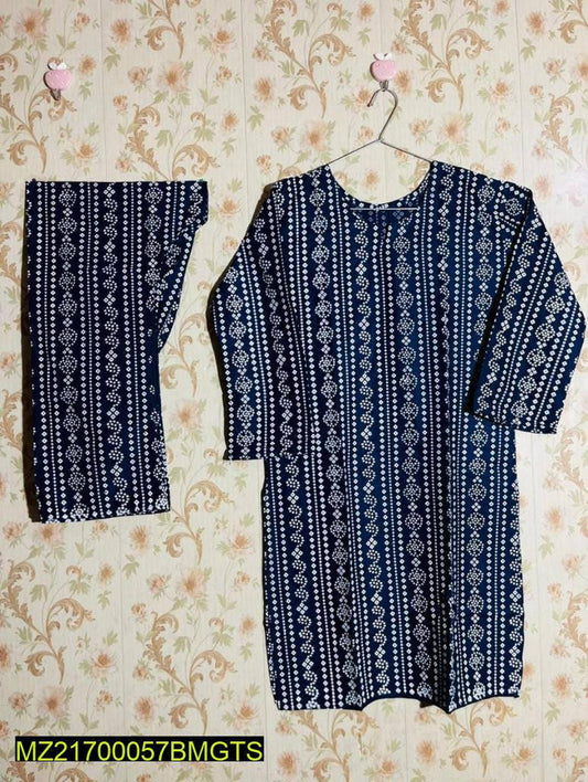 2 Pcs Lelan Chunri Suit