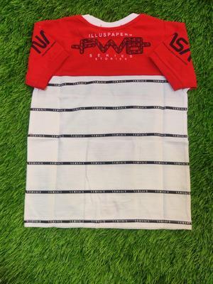 Boy's Stitched Blended Printed T-Shirt