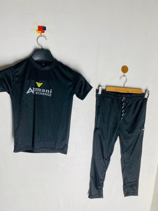 2 Pcs Boy's Dri-Fit Printed Tracksuit