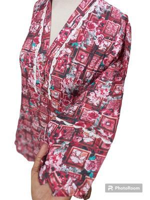 2 Pcs Women's Stitched Linen Printed Suit