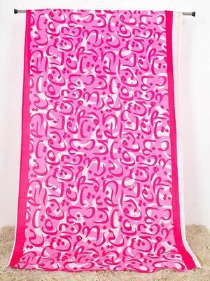 1 Pc Women's Stitched Silk Calligraphy Dupatta