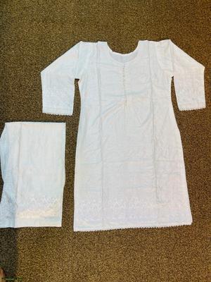 2 Pcs Women's Stitched Chikankari Suit