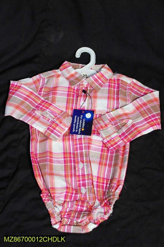 Boy's Stitched Cotton Printed Romper Set