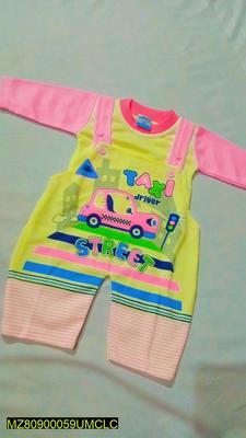 2 Pcs Kid's Stitched Fleece Printed Shirt And Trouser Set