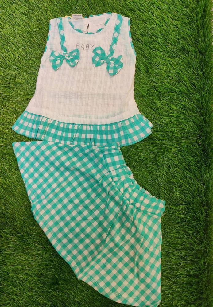 Baby Girl's Cotton Frock And Skirt