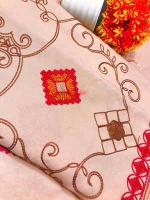 Women's Swiss Lawn Embroidered Shawl