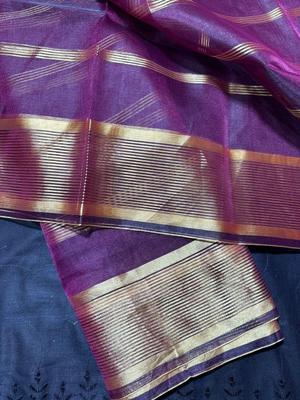 Women's Organza Silk Plain Shawl