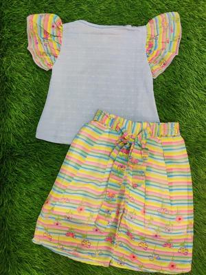 Baby Girl's Blended Shirt And Trouser Set