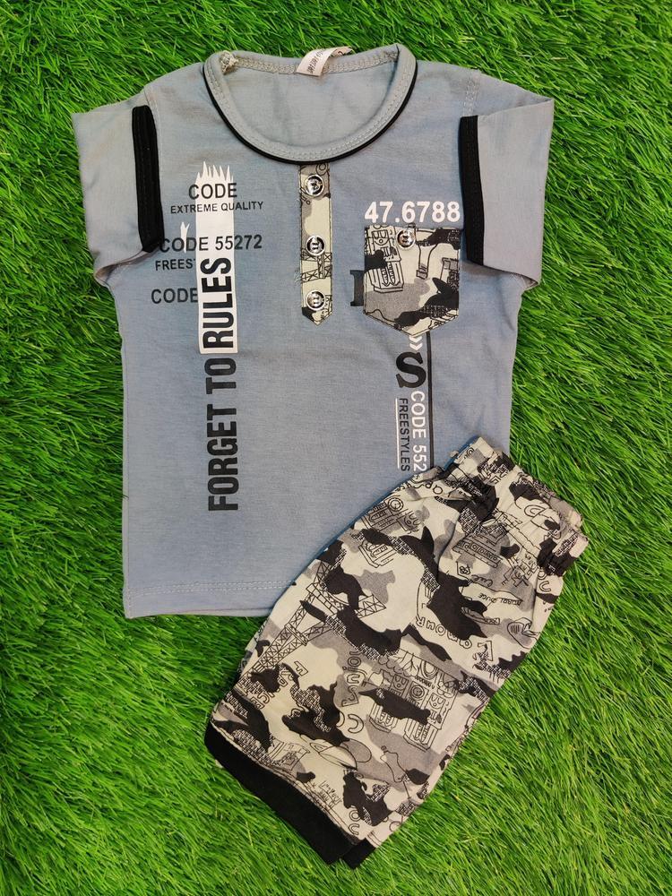 Baby Boy's Blended T-Shirt And Knicker Set