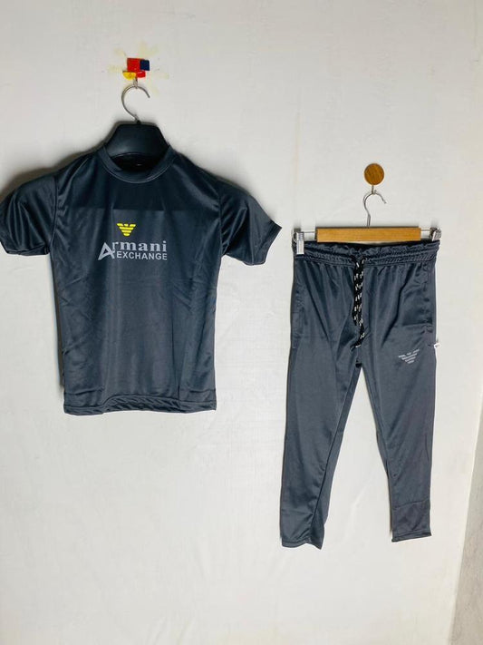 2 Pcs Boy's Dri-Fit Printed Tracksuit