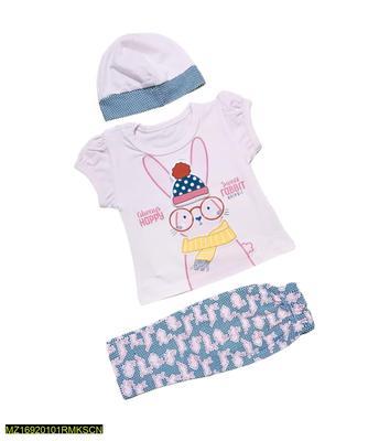 Baby Girl's Cotton Shirt And Trouser Set