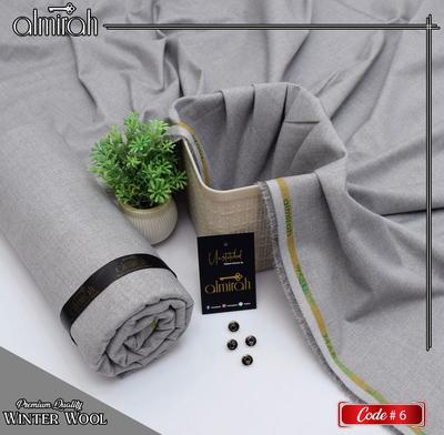 Men’s Unstitched Wool Plain Suit