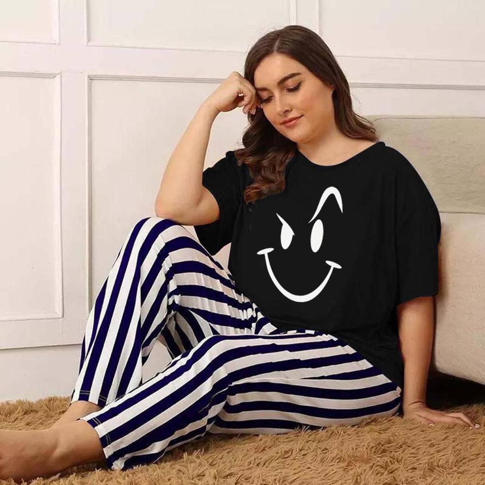 2 Pcs Stitched Sleepwear For Women