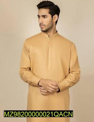 Men's Unstitched Cotton Plain Suit