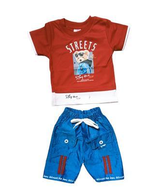 Baby Boy's Blended T-Shirt And Knicker Set