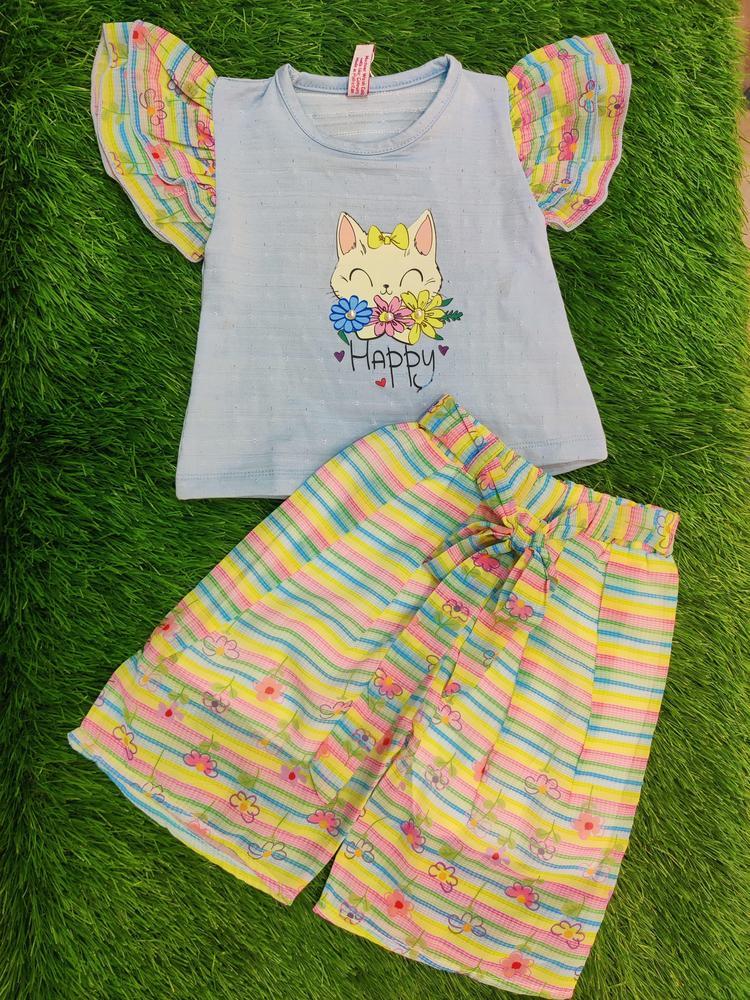 Baby Girl's Blended Shirt And Trouser Set