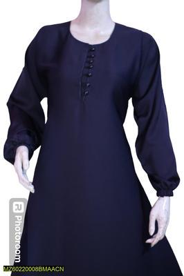 Women's Elegant Nida Plain Abaya