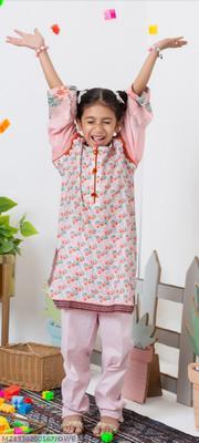 1 Pc Girl's Lawn Printed Unstitched Suit