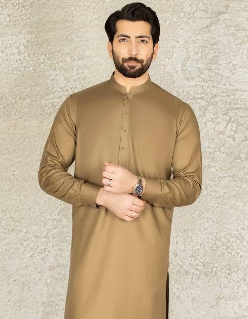 Men's Unstitched Cotton Plain Suit